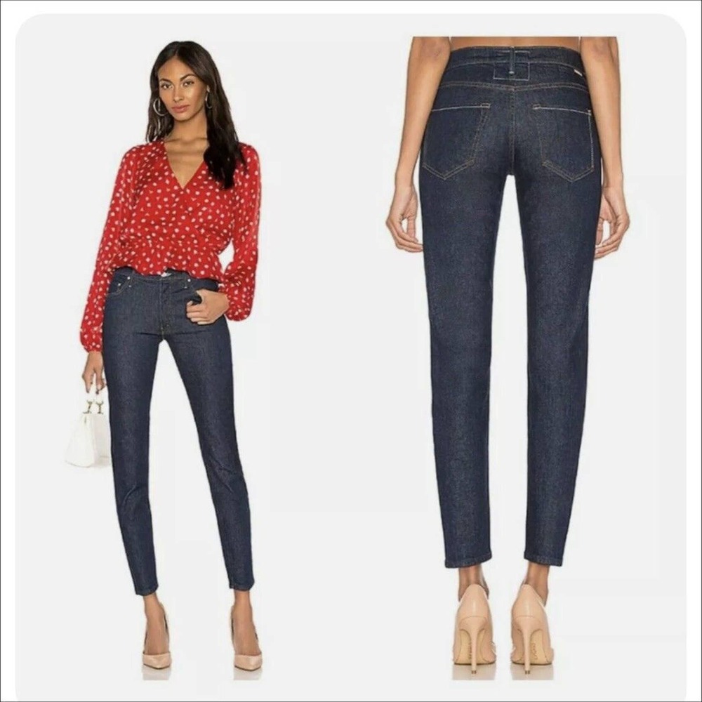 Mother Denim The Stinger Dark Wash Skinny Jeans Soaps tone